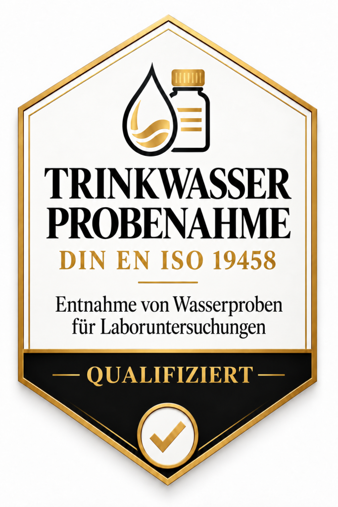 Trinkwasserprobenahme nach DIN EN ISO 19458 VDI 6023 Kategorie A für Trinkwasserhygiene und hygienische Bewertung von Trinkwasserinstallationen
